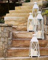 Napa White Newport Outdoor Lantern 25.5"