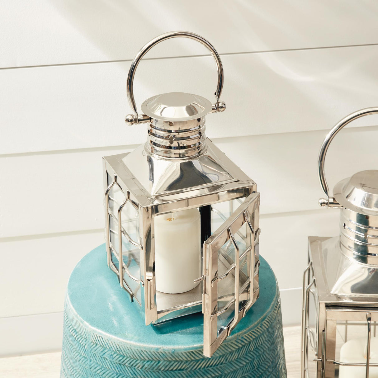 Napa Nickel NANTUCKET OUTDOOR LANTERN 11"