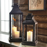 Napa Black BARRINGTON OUTDOOR LANTERN 26"
