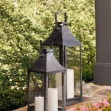 Napa Black BARRINGTON OUTDOOR LANTERN 19"