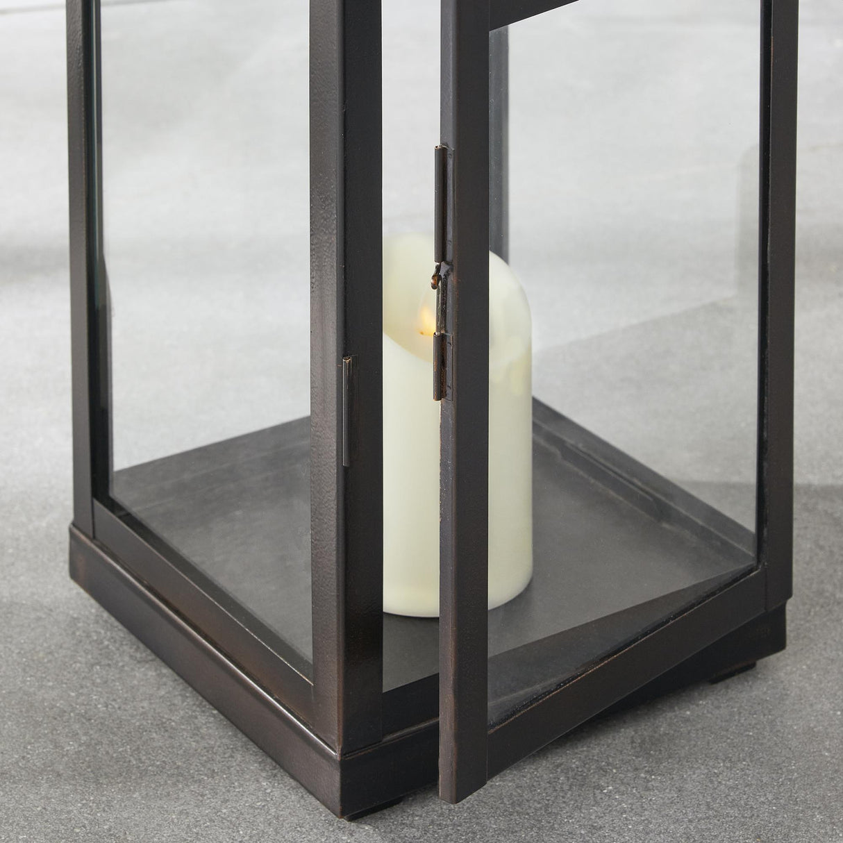 Napa Washed Bronze COLBY OUTDOOR LANTERN LARGE