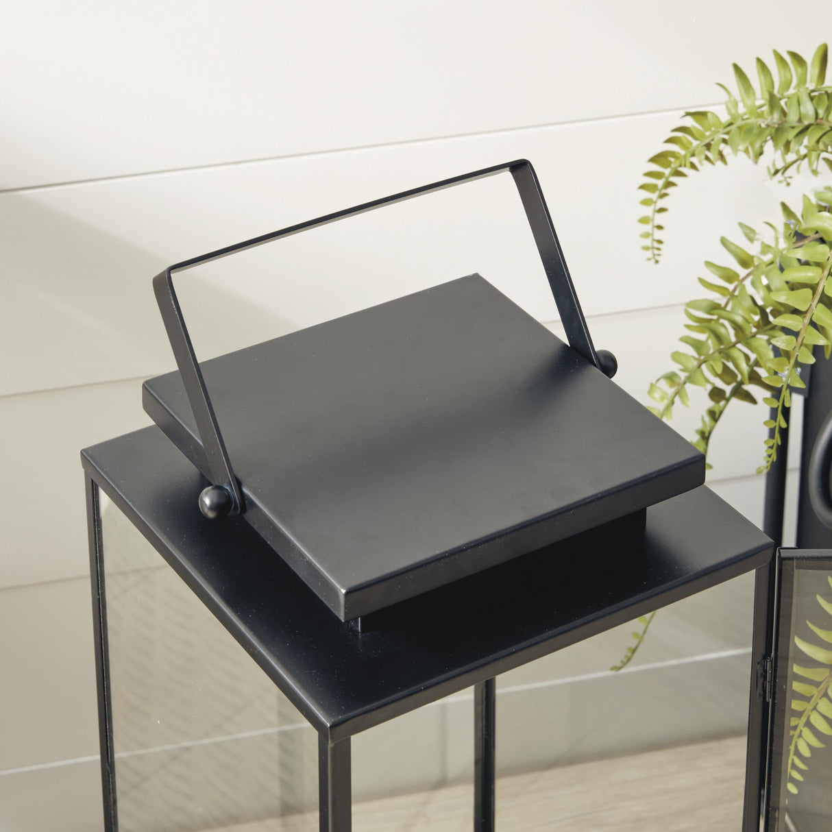 Napa Black ALDEN OUTDOOR LANTERN LARGE