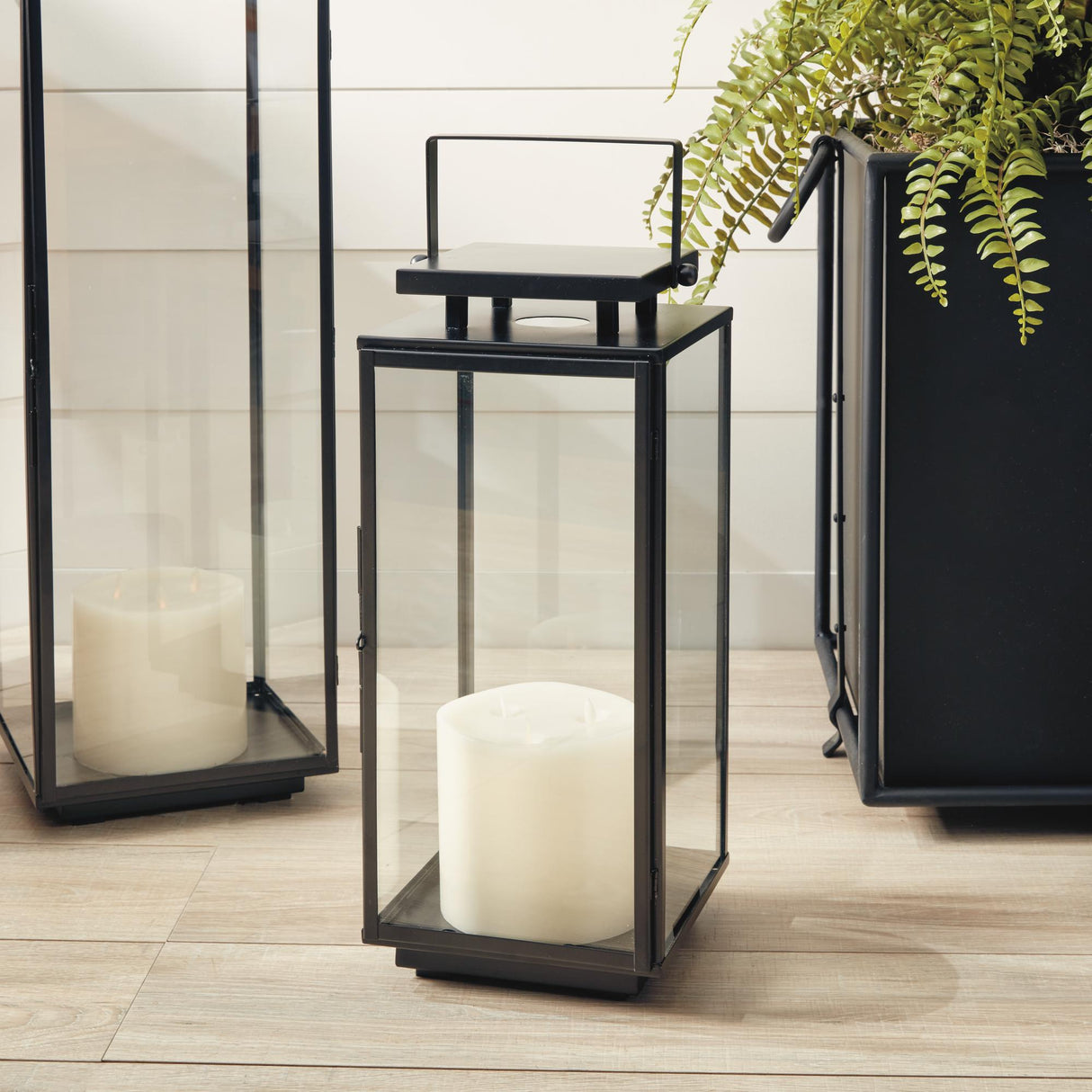 Napa Black ALDEN OUTDOOR LANTERN SMALL