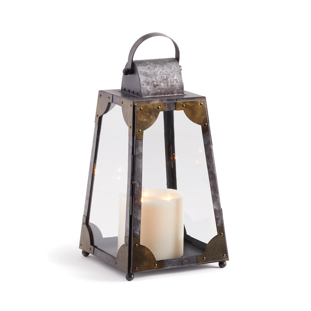 Napa Galvanized MADERA OUTDOOR LANTERN SMALL