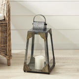 Napa Galvanized MADERA OUTDOOR LANTERN SMALL