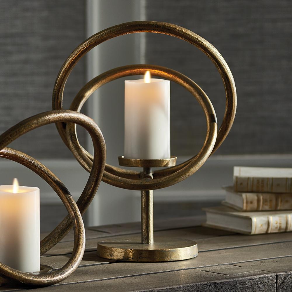 Napa Antique Brass DA VINCI CANDLEHOLDER 15"