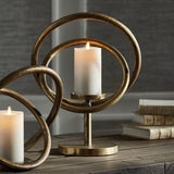 Napa Antique Brass DA VINCI CANDLEHOLDER 15"