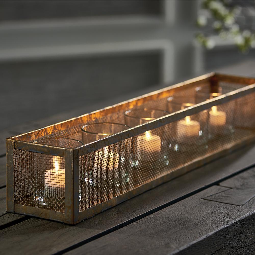 Napa Antique Gold DIEGO CANDLEHOLDER