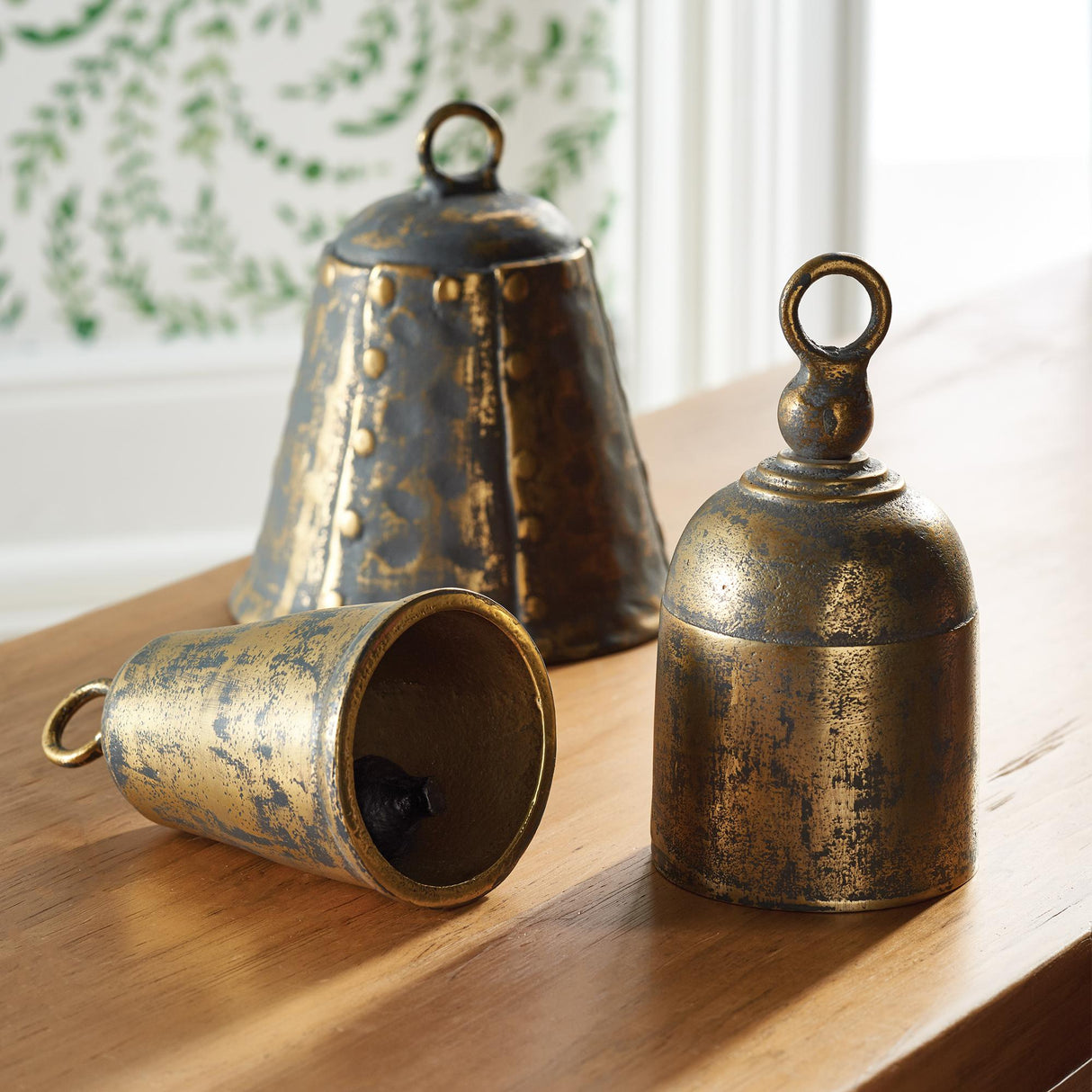 Napa Antique Brass LA TAVERNA BELLS, SET OF 3