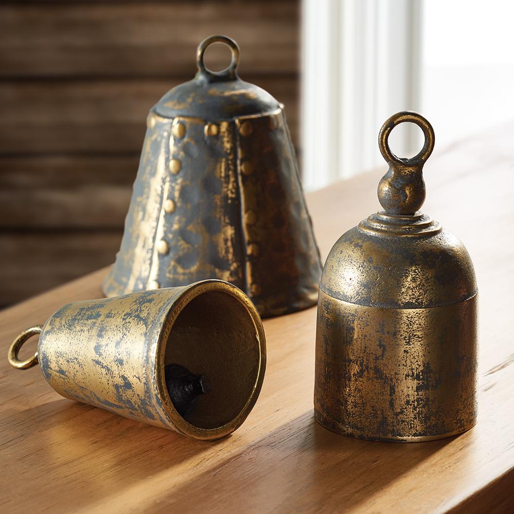 Napa Antique Brass LA TAVERNA BELLS, SET OF 3
