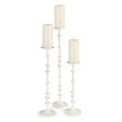 Napa White ABACUS CANDLE STANDS, SET OF 3