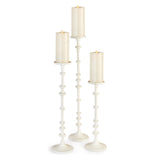 Napa White ABACUS CANDLE STANDS, SET OF 3