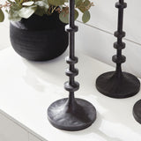 Napa Black bronze ABACUS CANDLE STANDS, SET OF 3