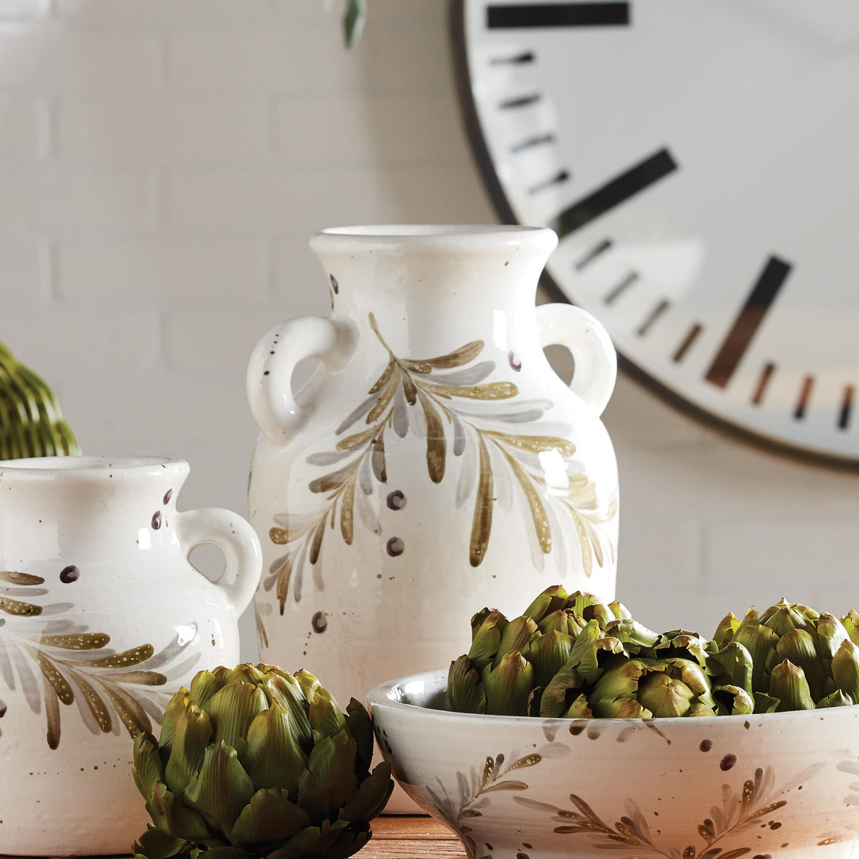 Napa Cream LAZIO JAR WITH HANDLES LARGE