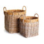 Napa Nature's Gray SONOMA HARVEST BASKETS, SET OF 2