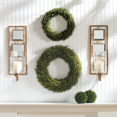 Napa Antique Gold BARCLAY BUTERA WILSHIRE WALL CANDLE SCONCE