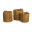 Napa Natural SEAGRASS ROUND BASKETS LARGE, SET OF 3