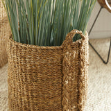 Napa Natural SEAGRASS ROUND BASKETS LARGE, SET OF 3