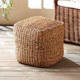 Napa Natural Seagrass Square Pouf