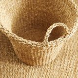 Napa Natural SEAGRASS TAPERED BASKETS WITH HANDLES, SET OF 3
