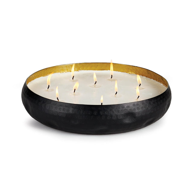 Napa Black Metal OUDH NOIR 10-WICK CANDLE TRAY