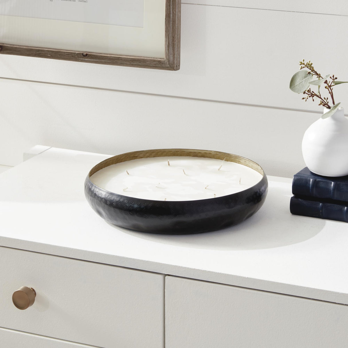 Napa Black Metal OUDH NOIR 10-WICK CANDLE TRAY