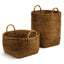 Napa Warm Brown BURMA RATTAN ORCHARD BASKETS, SET OF 2