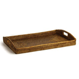 Napa Warm Brown BURMA RATTAN MORNING TRAY 27.5"