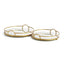 Napa Antique Gold HUDSON MIRRORED TRAYS, SET OF 2
