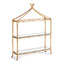 Napa Gold/Mirrored Glass DAPHNE 2-TIER CURIO SHELF
