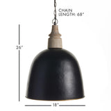 Napa Black/Gold BYZANTINE DOME PENDANT