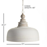 Napa White/Gold CLAUDETTE PENDANT