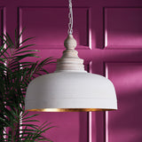 Napa White/Gold CLAUDETTE PENDANT