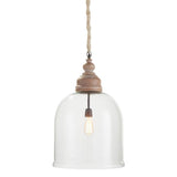 Napa Whitewash VINTNER'S CLOCHE PENDANT 26"