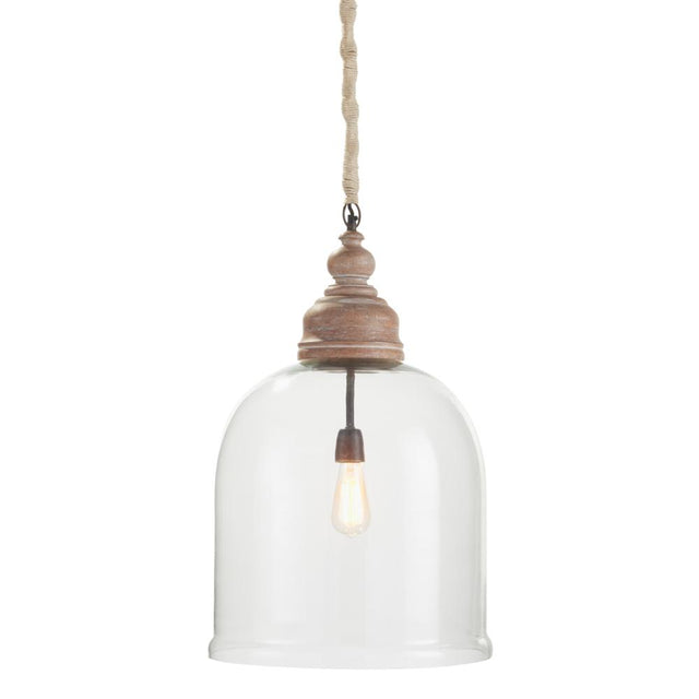 Napa Whitewash VINTNER'S CLOCHE PENDANT 26"