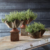 Napa Antique Galvanized GALVANIZED HANDKERCHIEF PLANTER