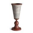 Napa Antique Galvanized WEATHERED METAL TAPERED CONE URN