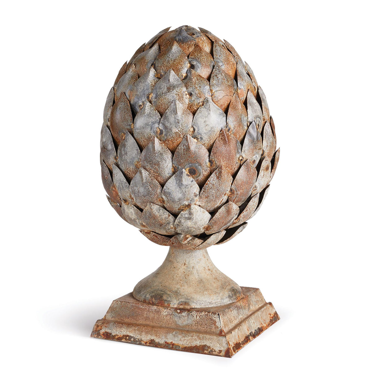 Napa Antique Galvanized WEATHERED METAL ARTICHOKE FINIAL