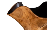 Phillips Collection Teak Wood Black And Natural Bowl