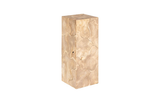 Phillips Collection Teak Slice Pedestal Square Bleached MD Accent