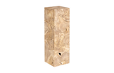 Phillips Collection Teak Slice Pedestal Square Bleached LG Accent
