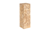 Phillips Collection Teak Slice Pedestal Square Bleached LG Accent