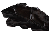 Phillips Collection Leaf , Teak Wood, Black Finish Black Bowl