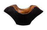 Phillips Collection Teak Wood Natural & Black Bowl