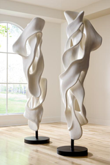 Phillips Collection Cast Dancing Sculpture Coupé Faux Bleached Accent