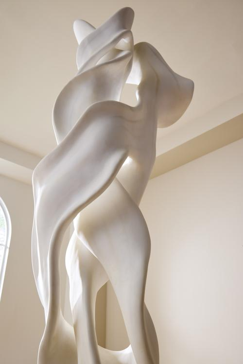 Phillips Collection Cast Dancing Sculpture Coupé Faux Bleached Accent