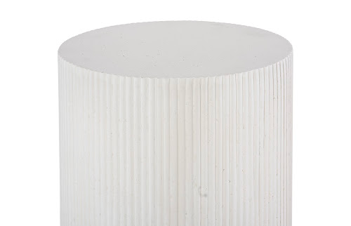 Phillips Collection Groovy Pedestal White Stone Accent