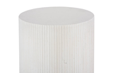 Phillips Collection Groovy Pedestal White Stone Accent