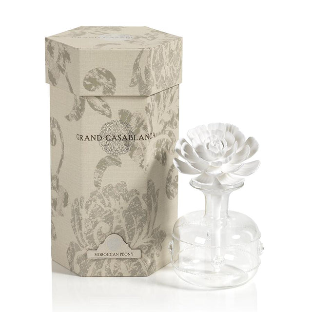 Zodax Grand Casablanca Porcelain Diffuser, Moroccan Peony