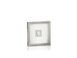 Zodax Muzo Silver Framed Crystal Wall Decor, 12 x 12